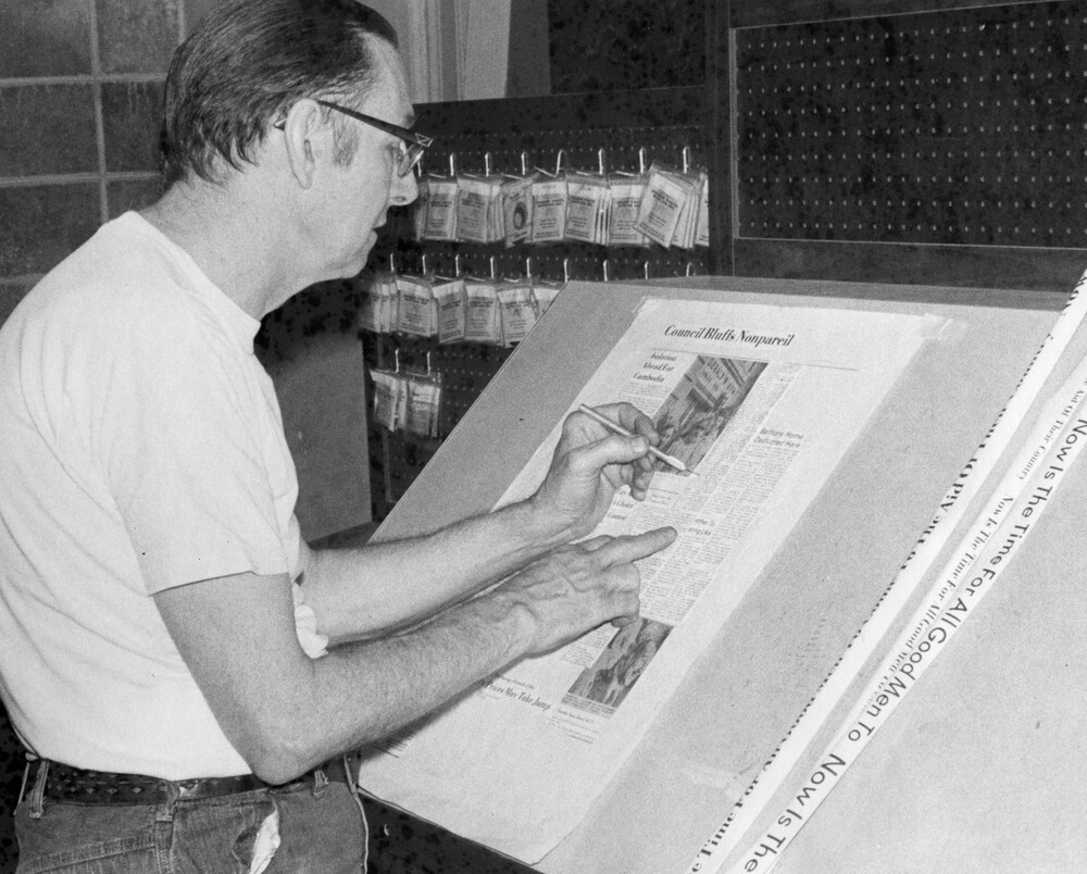 Donald McRae at work.
