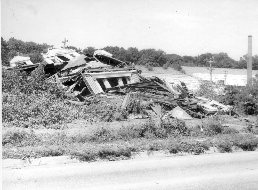 Photo of demolition site of a building
