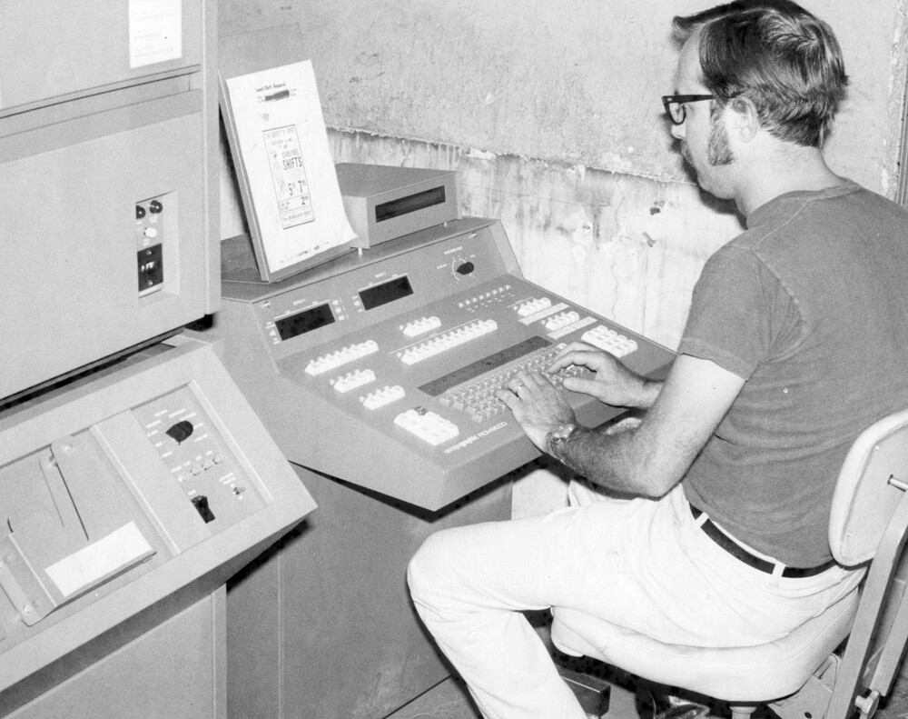 Larry Hedirck at work.