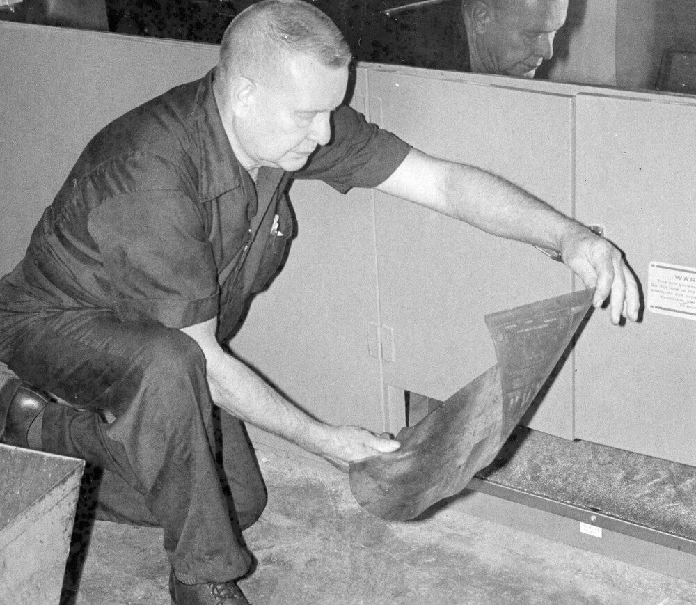 Harry Smith at work.