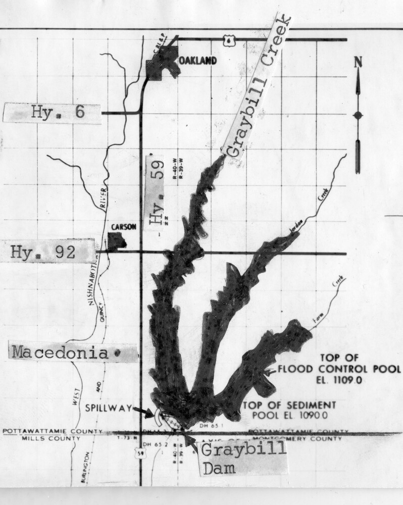 Sketch of creeks.
