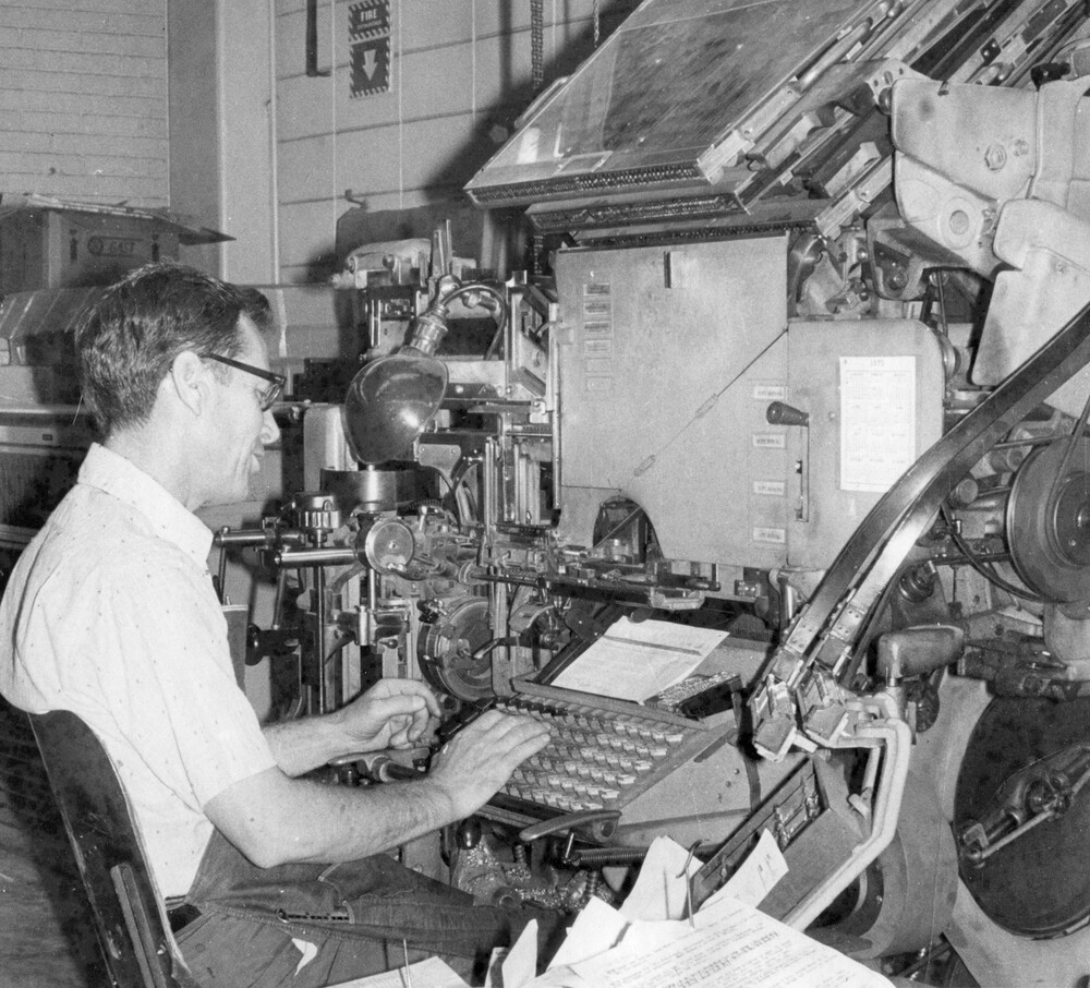 Russ Haley at work.