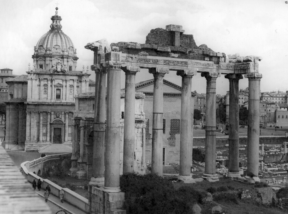 Ruins of the Roman Forum.