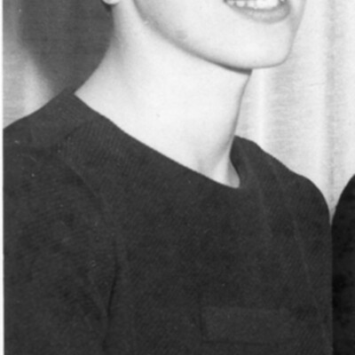 Profile of young woman with short hair