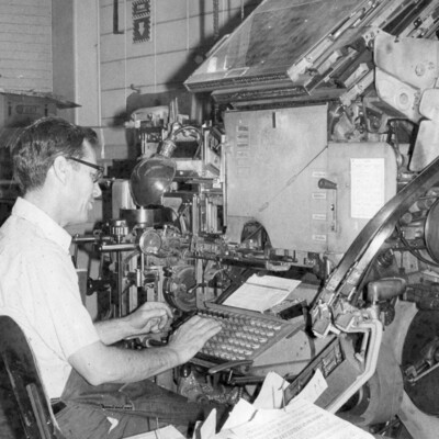 Russ Haley at work.