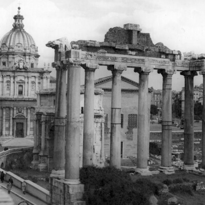 Ruins of the Roman Forum.